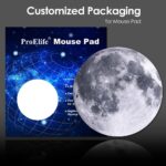 Round Cloth Mouse Pad with Non-Slip Rubber Base – 8.66 Inch, Grey